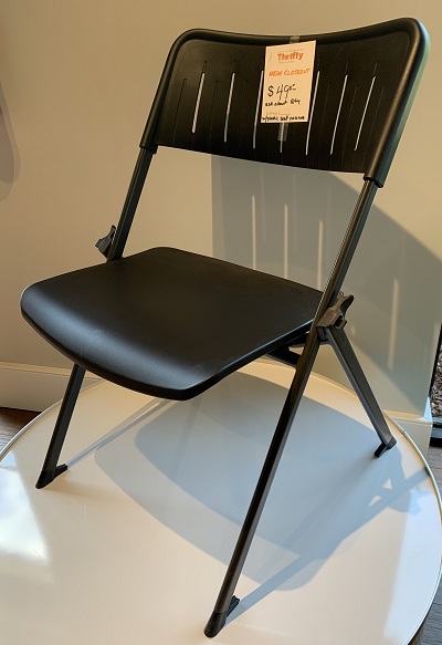 Black Stanza Nesting Plastic Stack Chair